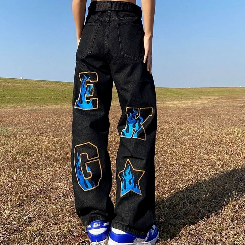 Urban Retro Wide-Leg Jeans for Men