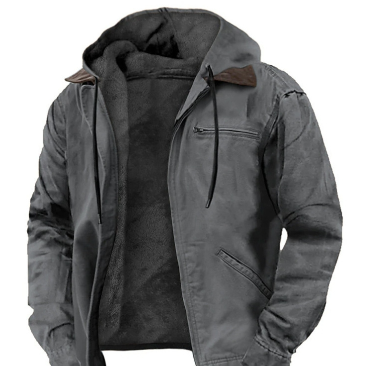 Color Cast Hooded Sweater