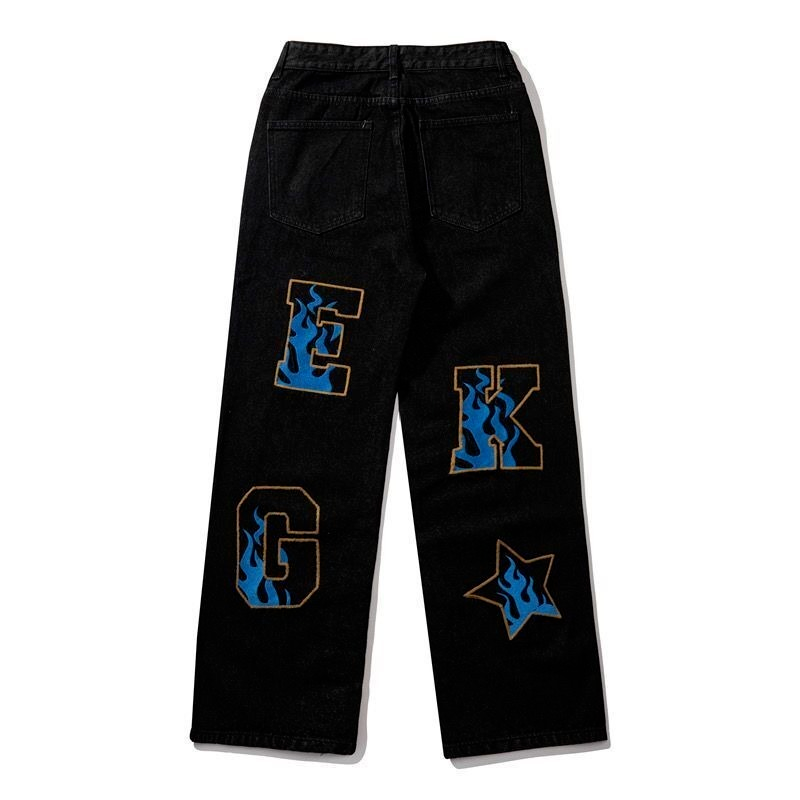 Urban Retro Wide-Leg Jeans for Men